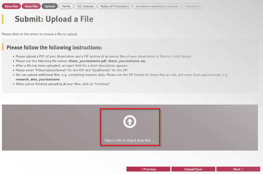 File or document upload File or document upload