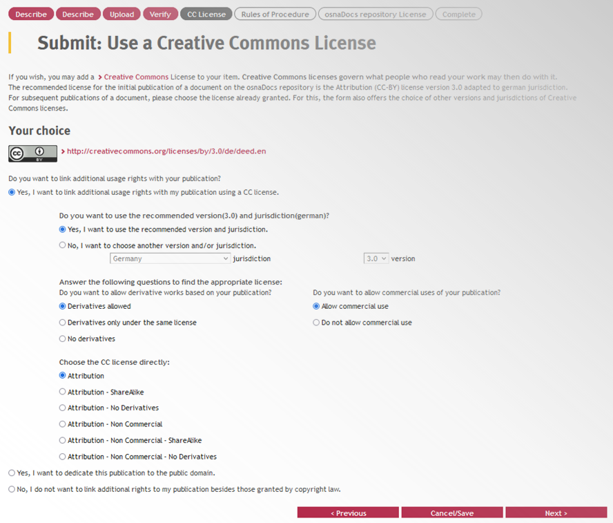 Creative-Commons-License selection Creative-Commons-License selection